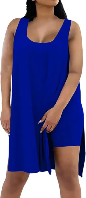 2 Piece Sets for Women Summer 2025 Plus Size Matching Lounge Shorts Tank Tops Sets Trendy Comfy Loungewear Outfits