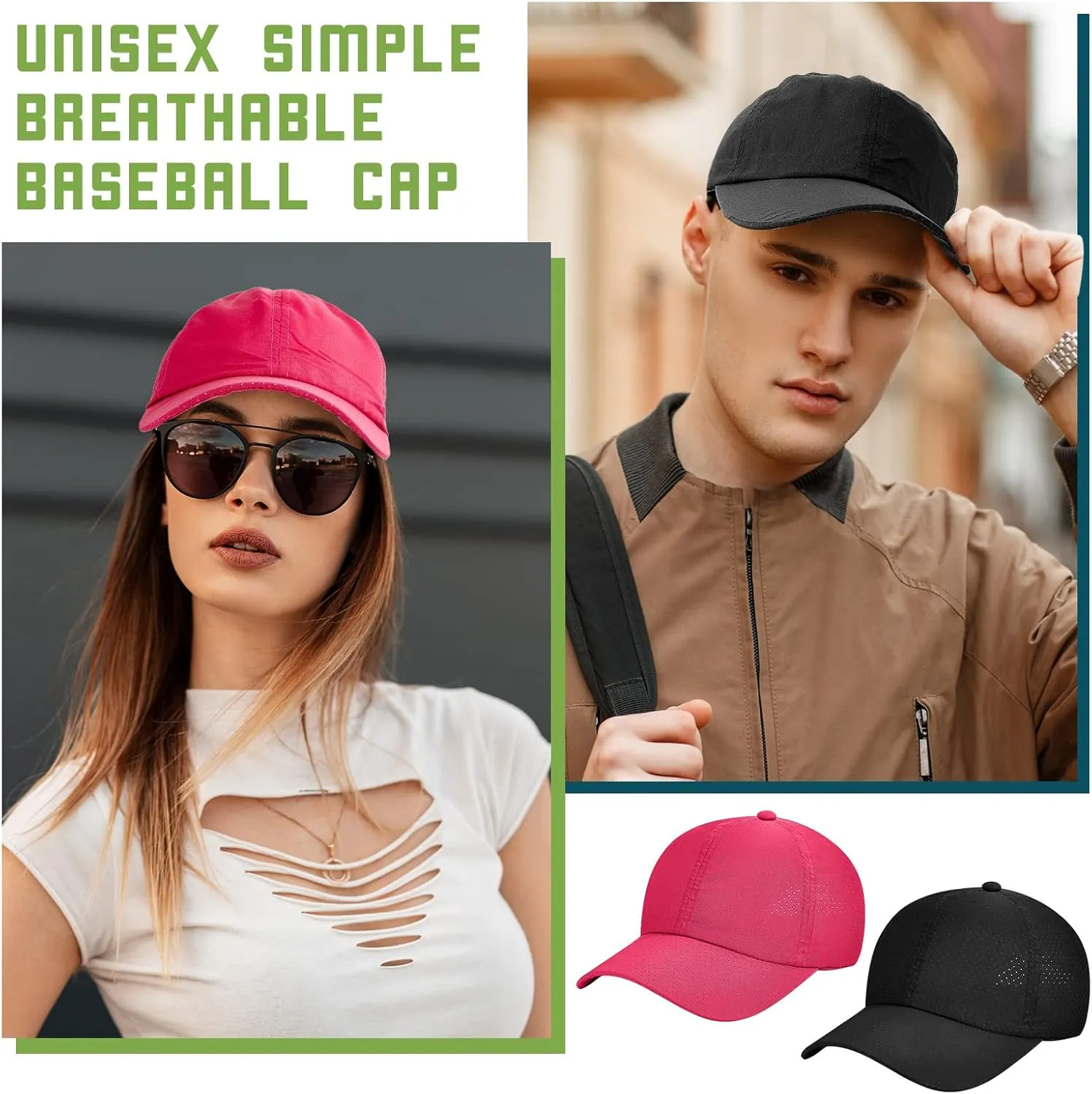 9 Pcs Mesh Baseball Cap Bulk Unisex Breathable Sun Hat Sports Running Hats Adjustable Size Plain Blank Trucker Hat
