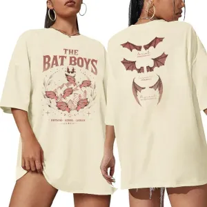 Acotar Velaris Shirts Women Oversized Vintage Book Tshirt The Night Court T-Shirt Bat Boys Graphic Tee Tops