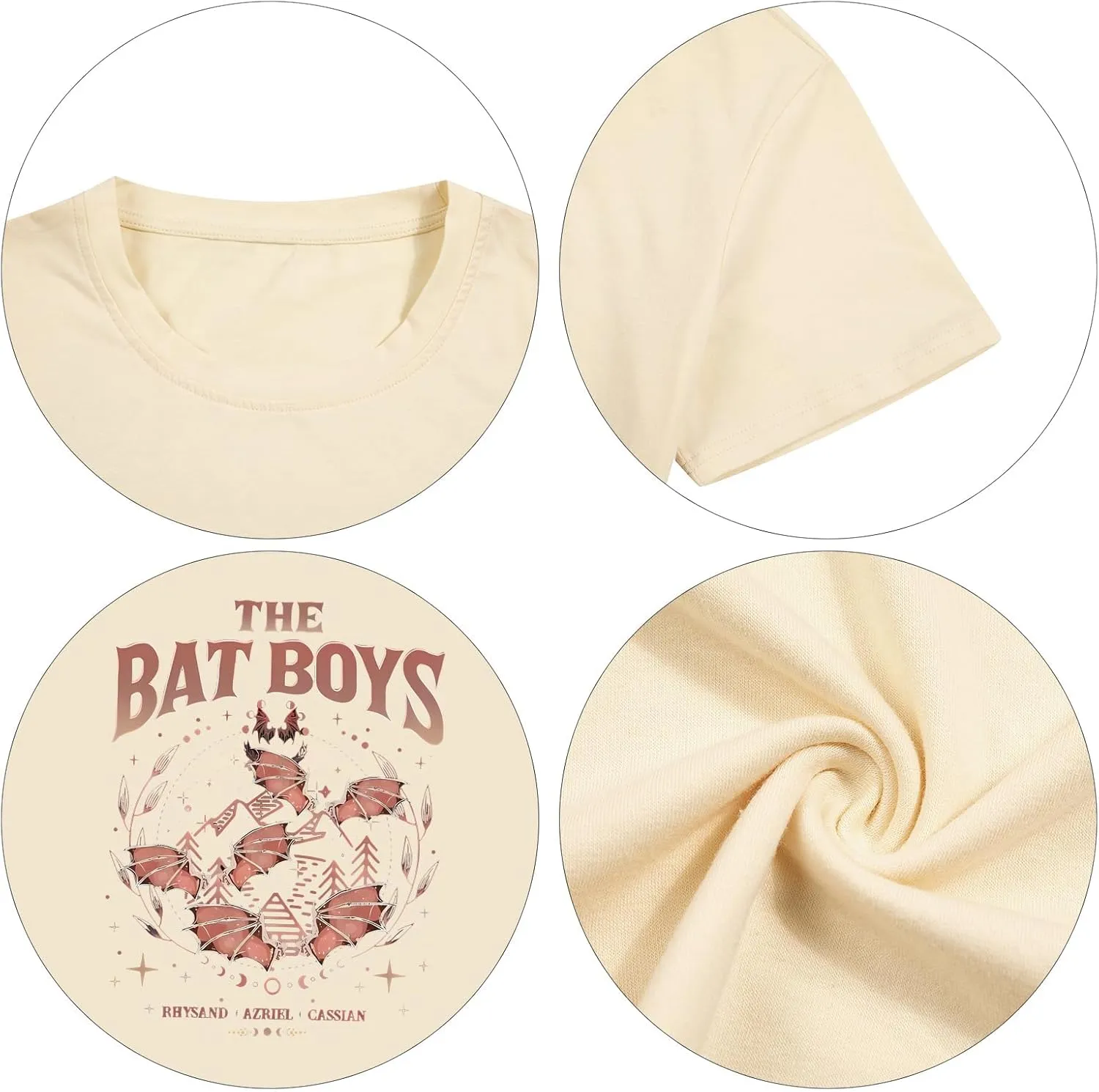 Acotar Velaris Shirts Women Oversized Vintage Book Tshirt The Night Court T-Shirt Bat Boys Graphic Tee Tops