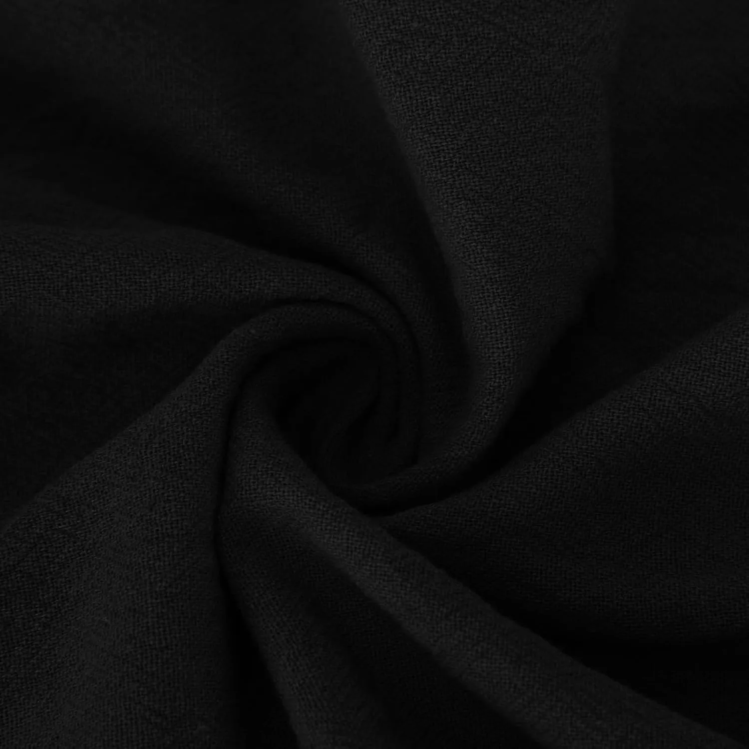Aymnlox Mens Cotton Linen Pants Solid Color Loose Fit Chino Trousers Elastic Waist Tapered Parachute Casual Pants with Pocket