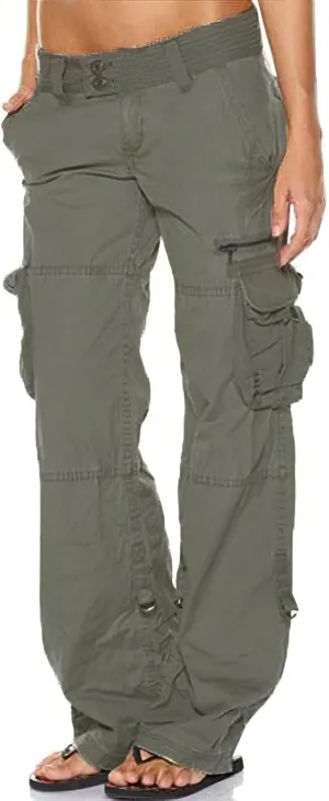 Bengbobar Cargo Pants Women Wide Leg Trousers Women Y2k Fashion Pants Straight Casual Pants Tactical Trousers with Pockets
