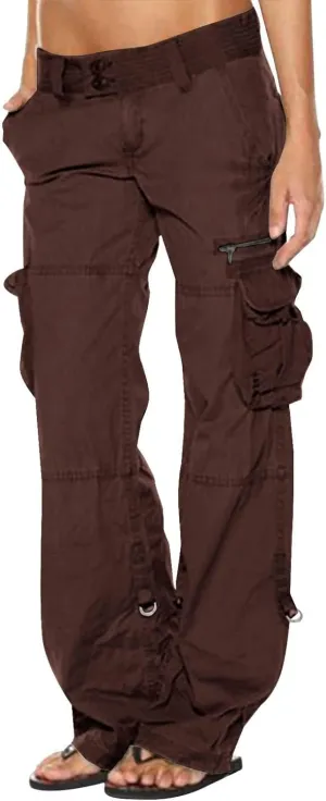 Bengbobar Cargo Pants Women Wide Leg Trousers Women Y2k Fashion Pants Straight Casual Pants Tactical Trousers with Pockets