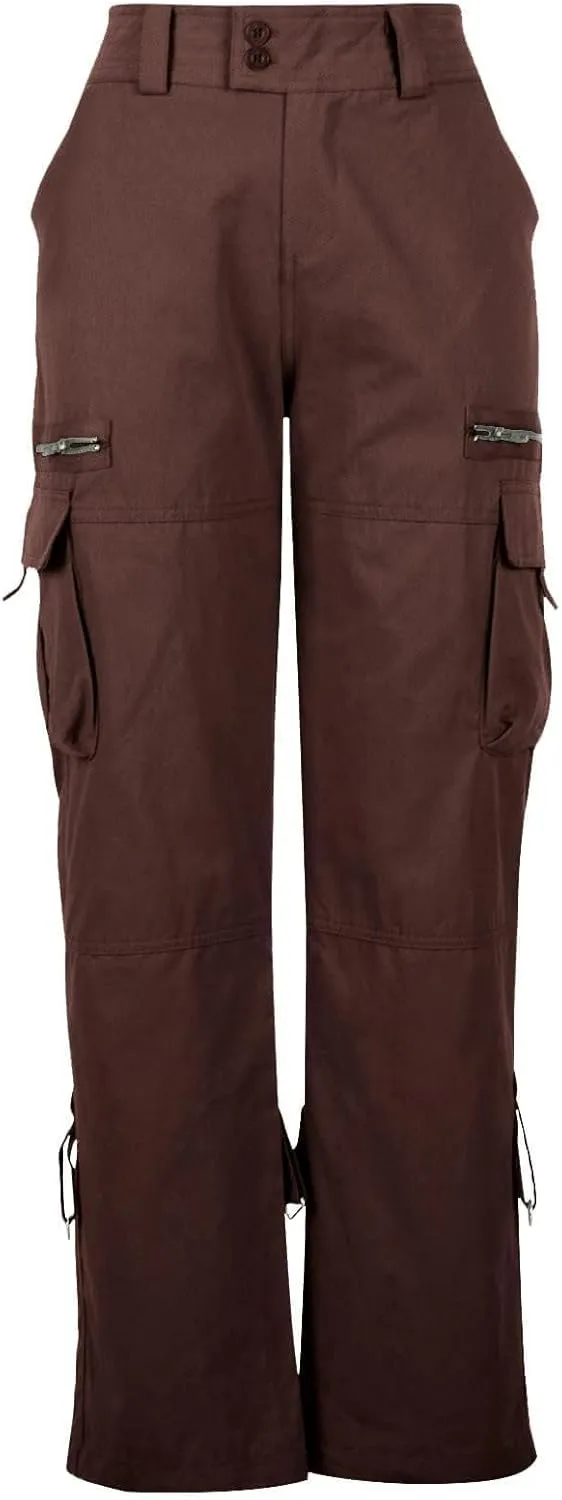Bengbobar Cargo Pants Women Wide Leg Trousers Women Y2k Fashion Pants Straight Casual Pants Tactical Trousers with Pockets