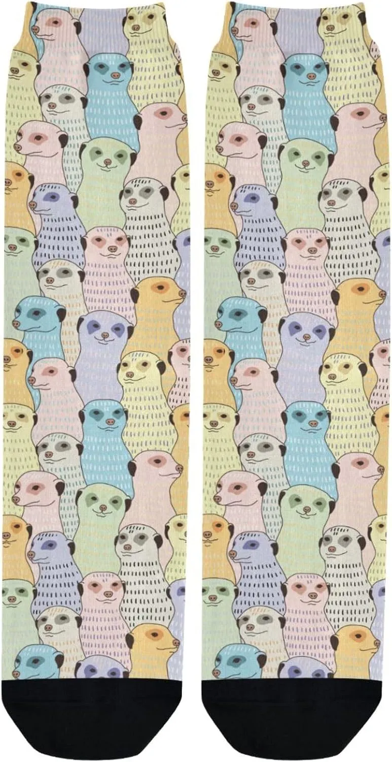 BGXW Fun Crew Socks For Men Women Funny Novelty Crazy Crew Socks Casual Dress Socks