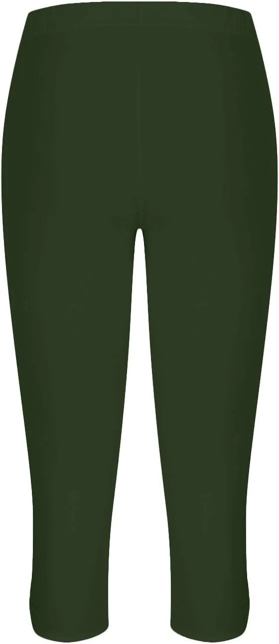 BOXIACEY Capri Leggings for Women 2025 High Waisted Yoga Capris Stretch Knee Length Leggings Cutout Workout Leggings