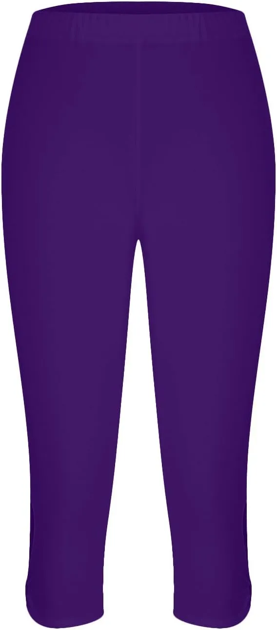 BOXIACEY Capri Leggings for Women 2025 High Waisted Yoga Capris Stretch Knee Length Leggings Cutout Workout Leggings