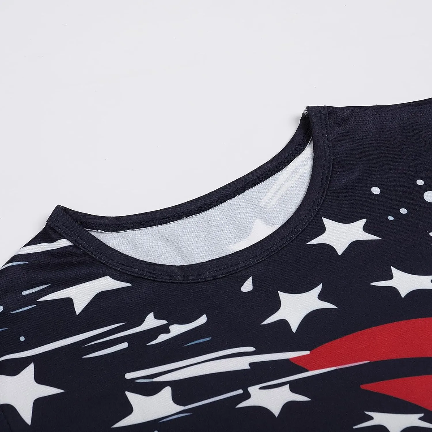 Boys Girls 3D Graphic 4th of July Shirts Funny American Flag Tshirts Kids Short Sleeve Tees 5-12 Years