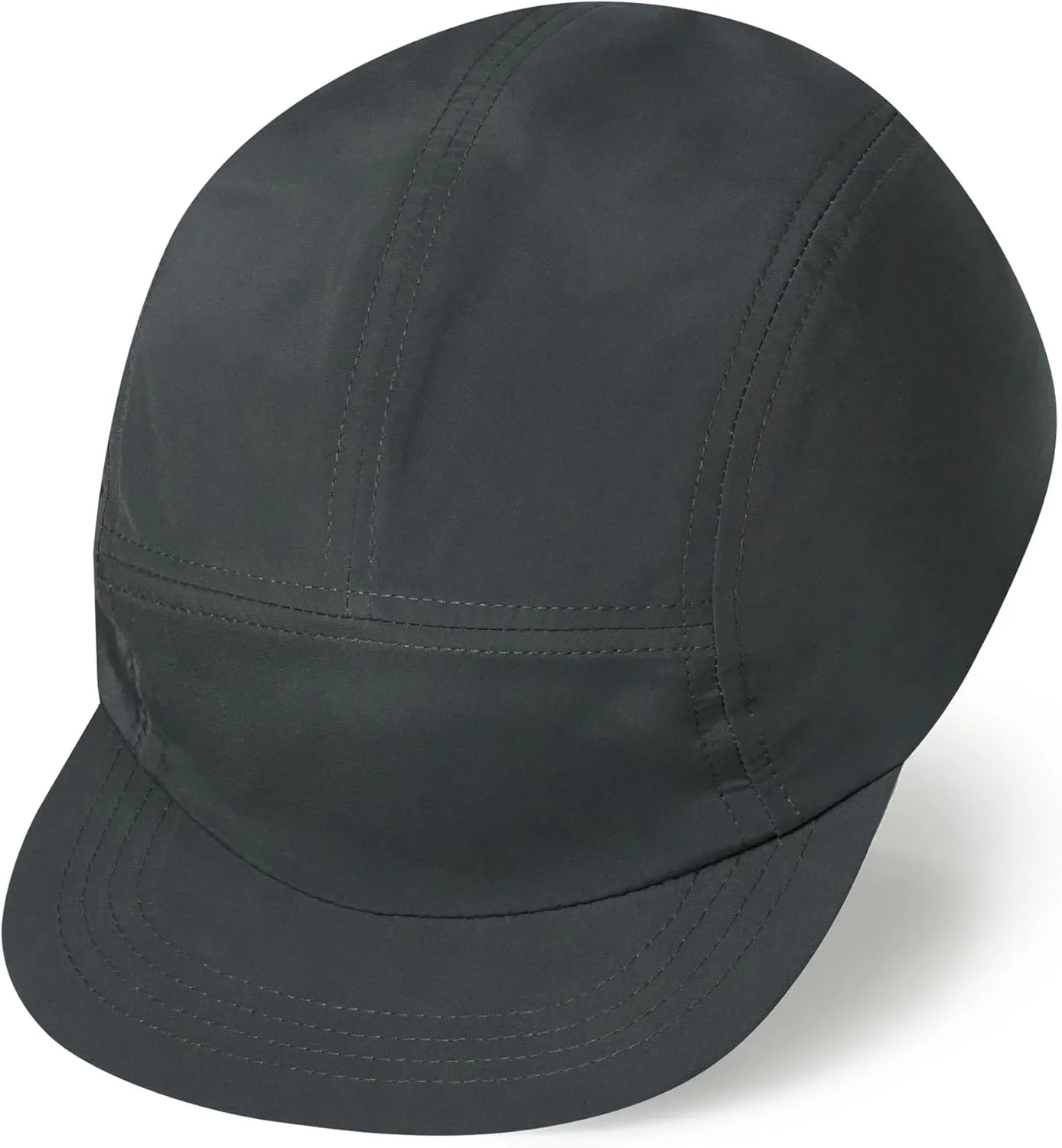 CLAPE Quick Dry 5 Panel Hat, UV Protection Short Flat Bill Baseball Cap Ajustable Unstructured Camper Hat for Outdoor Sport