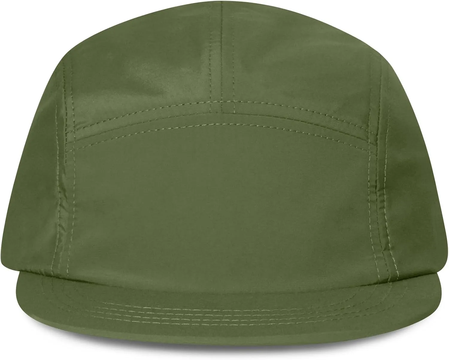 CLAPE Quick Dry 5 Panel Hat, UV Protection Short Flat Bill Baseball Cap Ajustable Unstructured Camper Hat for Outdoor Sport