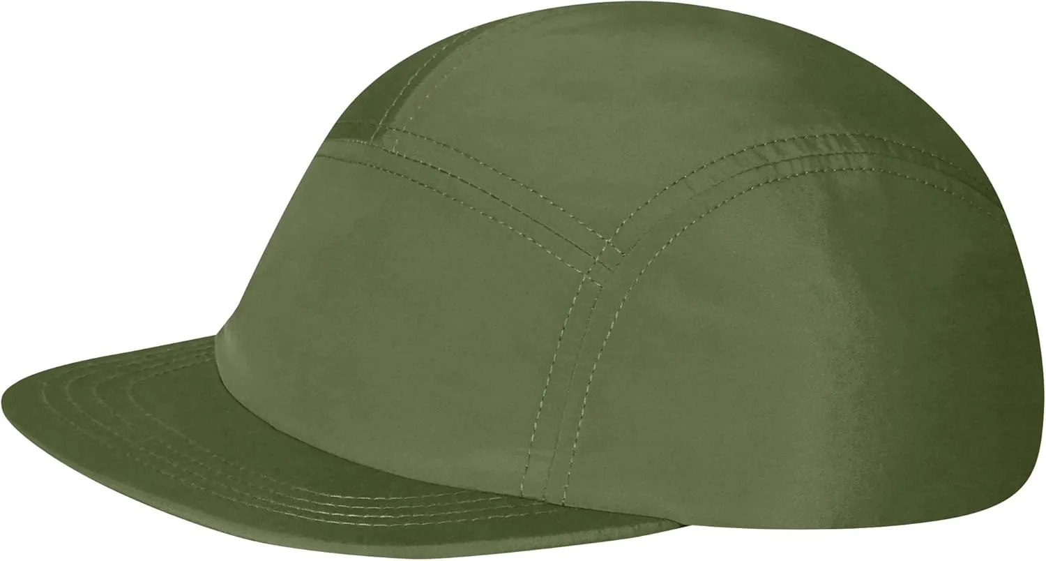 CLAPE Quick Dry 5 Panel Hat, UV Protection Short Flat Bill Baseball Cap Ajustable Unstructured Camper Hat for Outdoor Sport