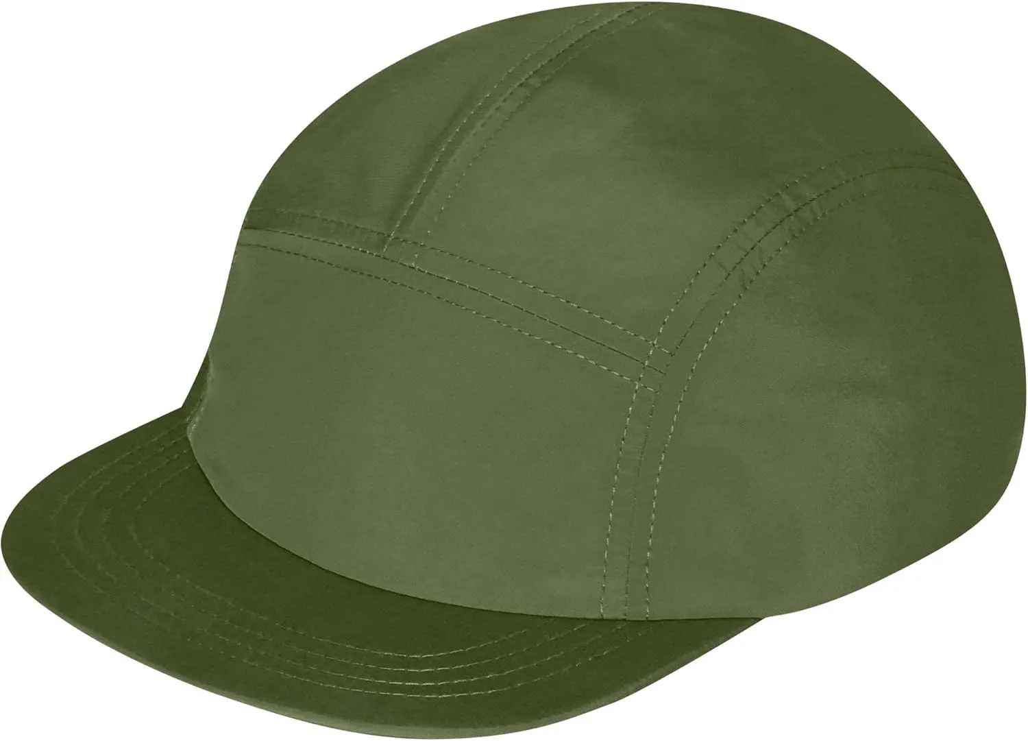 CLAPE Quick Dry 5 Panel Hat, UV Protection Short Flat Bill Baseball Cap Ajustable Unstructured Camper Hat for Outdoor Sport