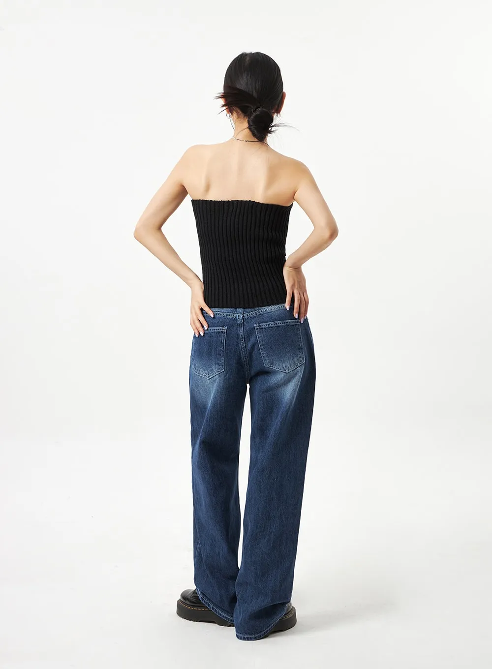 Dark Blue Baggy Pants CA321