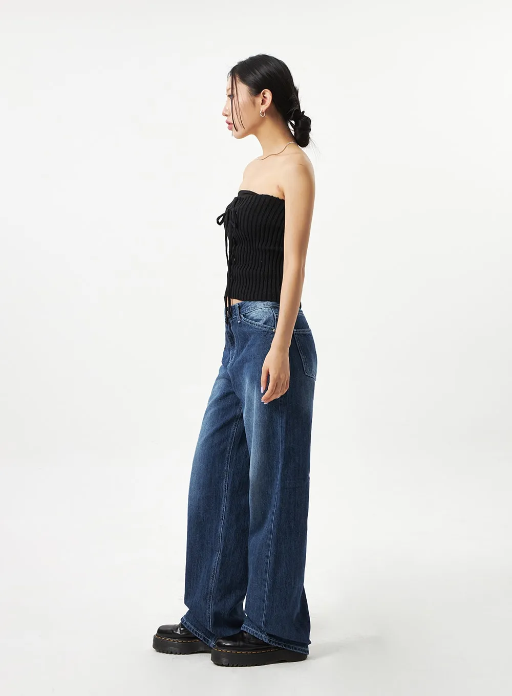 Dark Blue Baggy Pants CA321