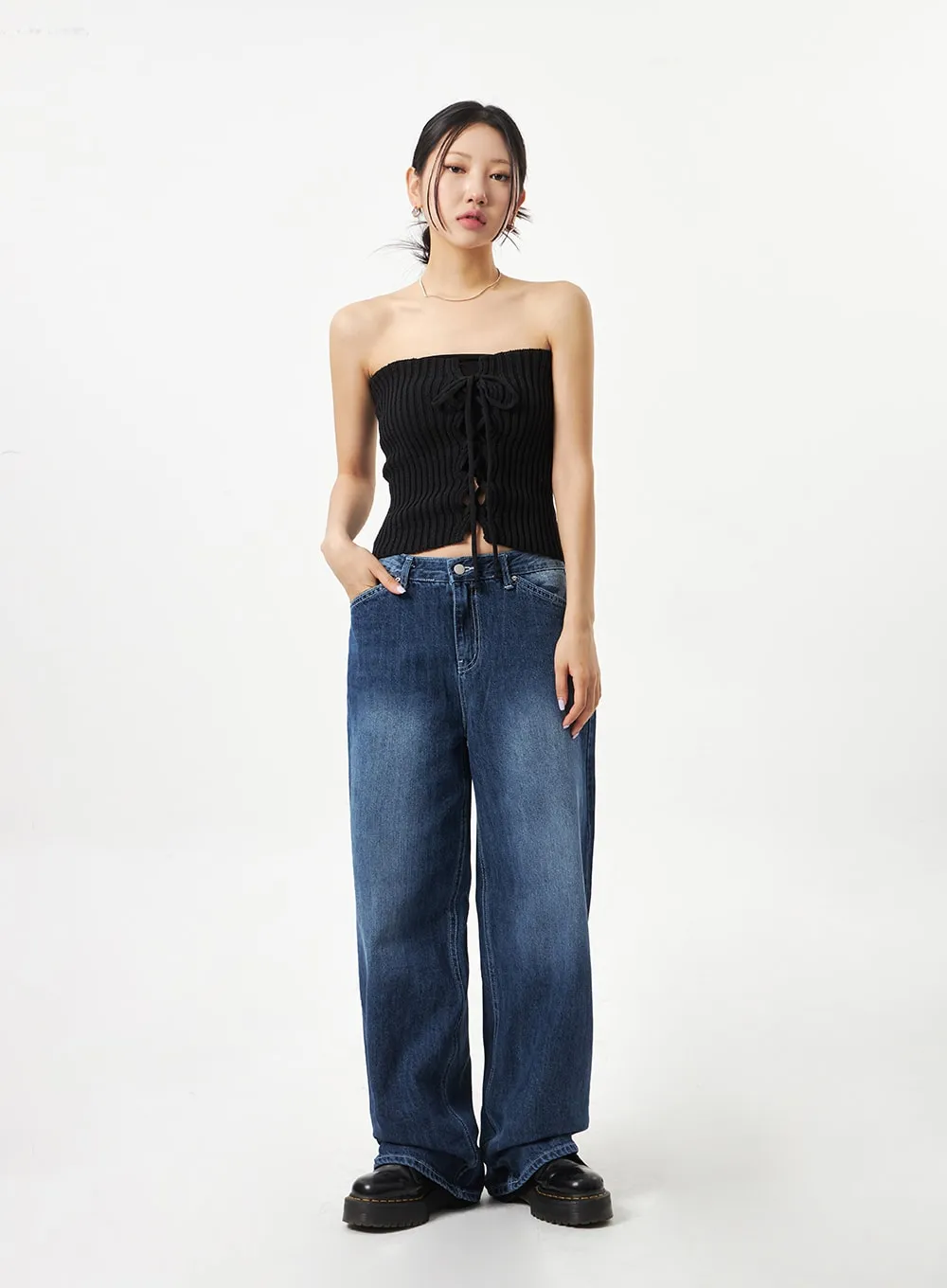 Dark Blue Baggy Pants CA321