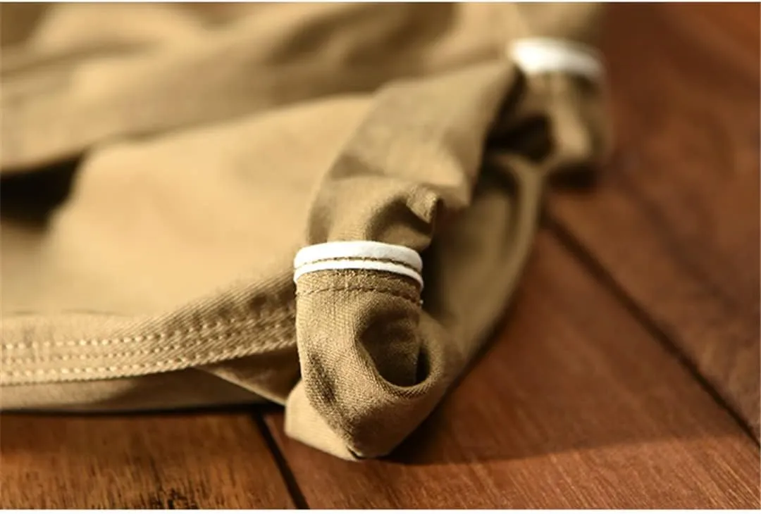 Disimlarl Spring Summer Men Cargo Pants Cotton Multi-Pockets Loose Vintage Casual Trouser
