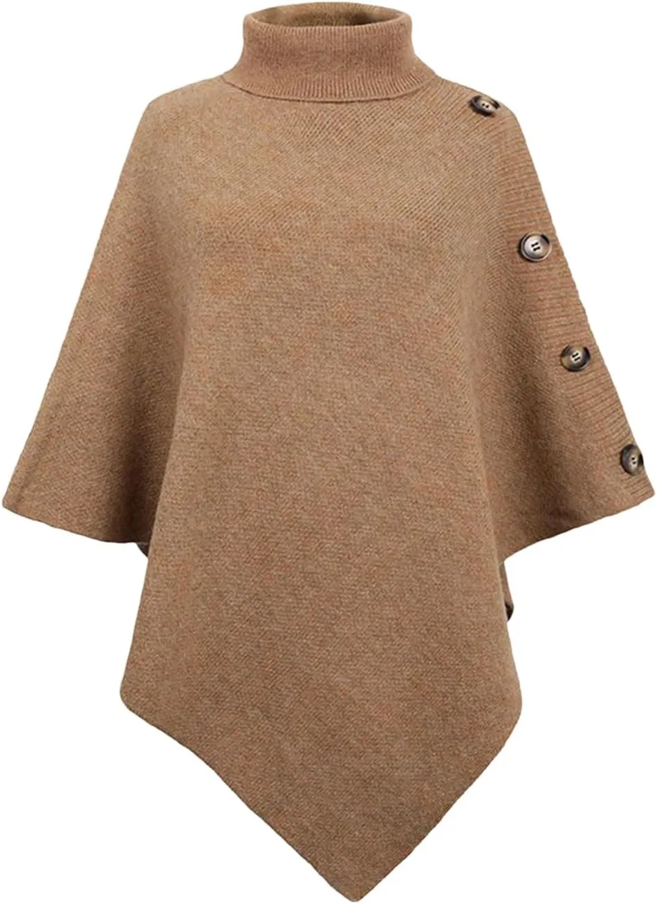 Dvbfufv Oversized Sweater Women Turtleneck Knitted Pullover Sweater Female Elegant Loose Batwing Sleeve Knitwear Jumper