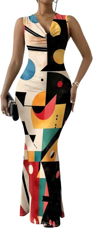 Elegant Women Summer Fashion Sexy Dress Casual Sleeveless Bodycon Mini Sundress Pencil Curve Party Evening Dress