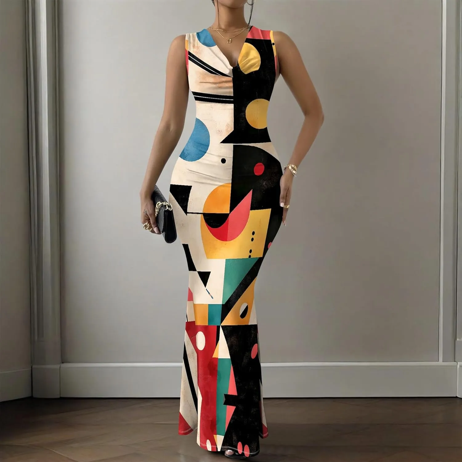 Elegant Women Summer Fashion Sexy Dress Casual Sleeveless Bodycon Mini Sundress Pencil Curve Party Evening Dress