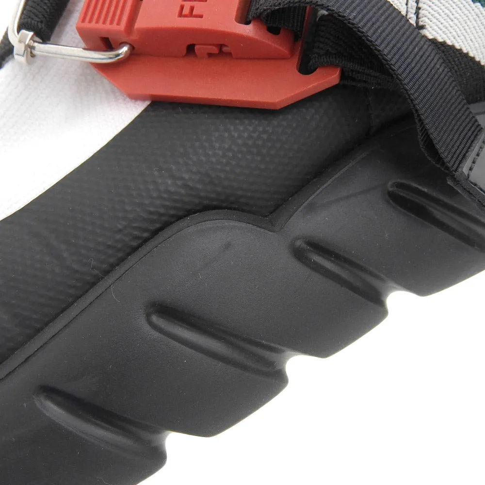 Fendi Canvas Belt Sneakers Black White
