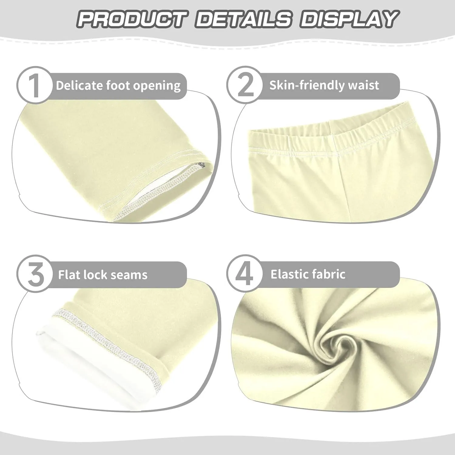 Girls Leggings Solid Toddler Footless Yoga Dance Pants Stretch High Waisted Leggings Size 4T -10Y