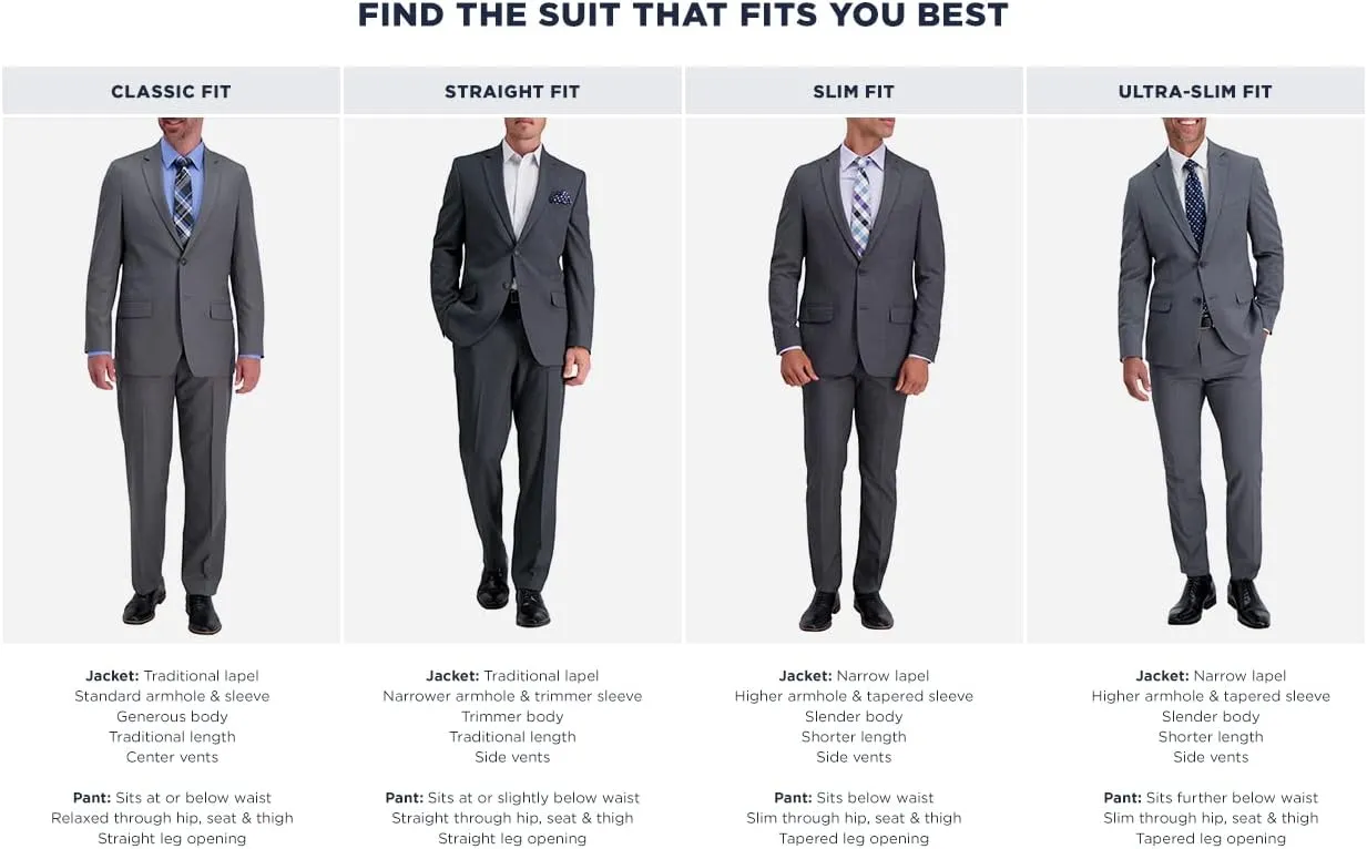 Haggar Men's Premium Performance Stretch Slim Fit Suit Separate Coat