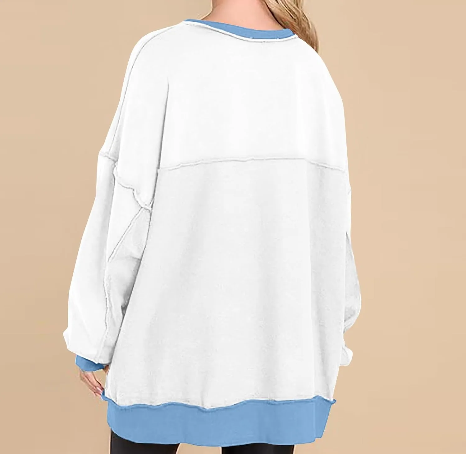 Hoodies for Women 2024 Fashion Fall Winter V Neck Button Down Long Sleeve Sweatshirt Casual Tops Going Out Clothes