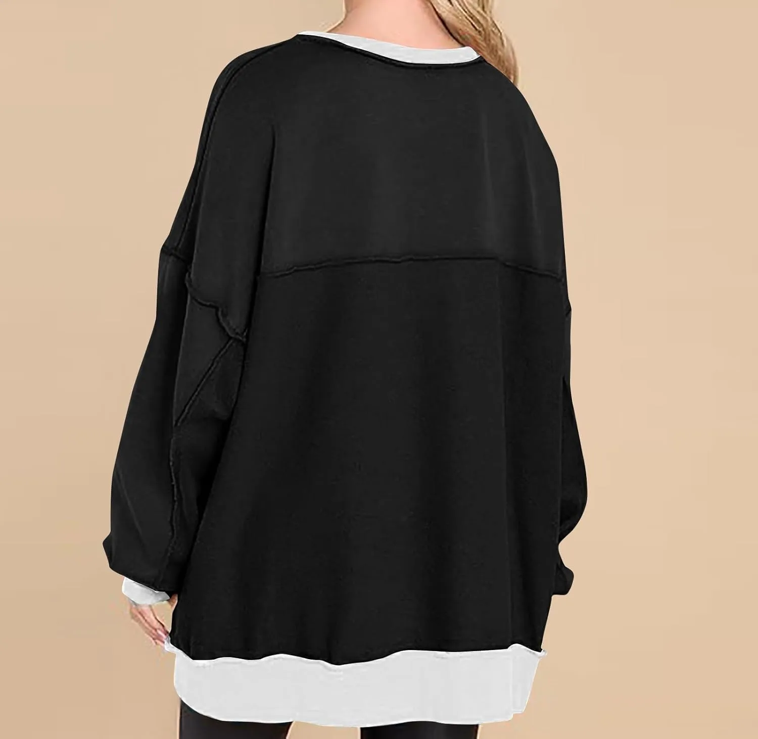 Hoodies for Women 2024 Fashion Fall Winter V Neck Button Down Long Sleeve Sweatshirt Casual Tops Going Out Clothes