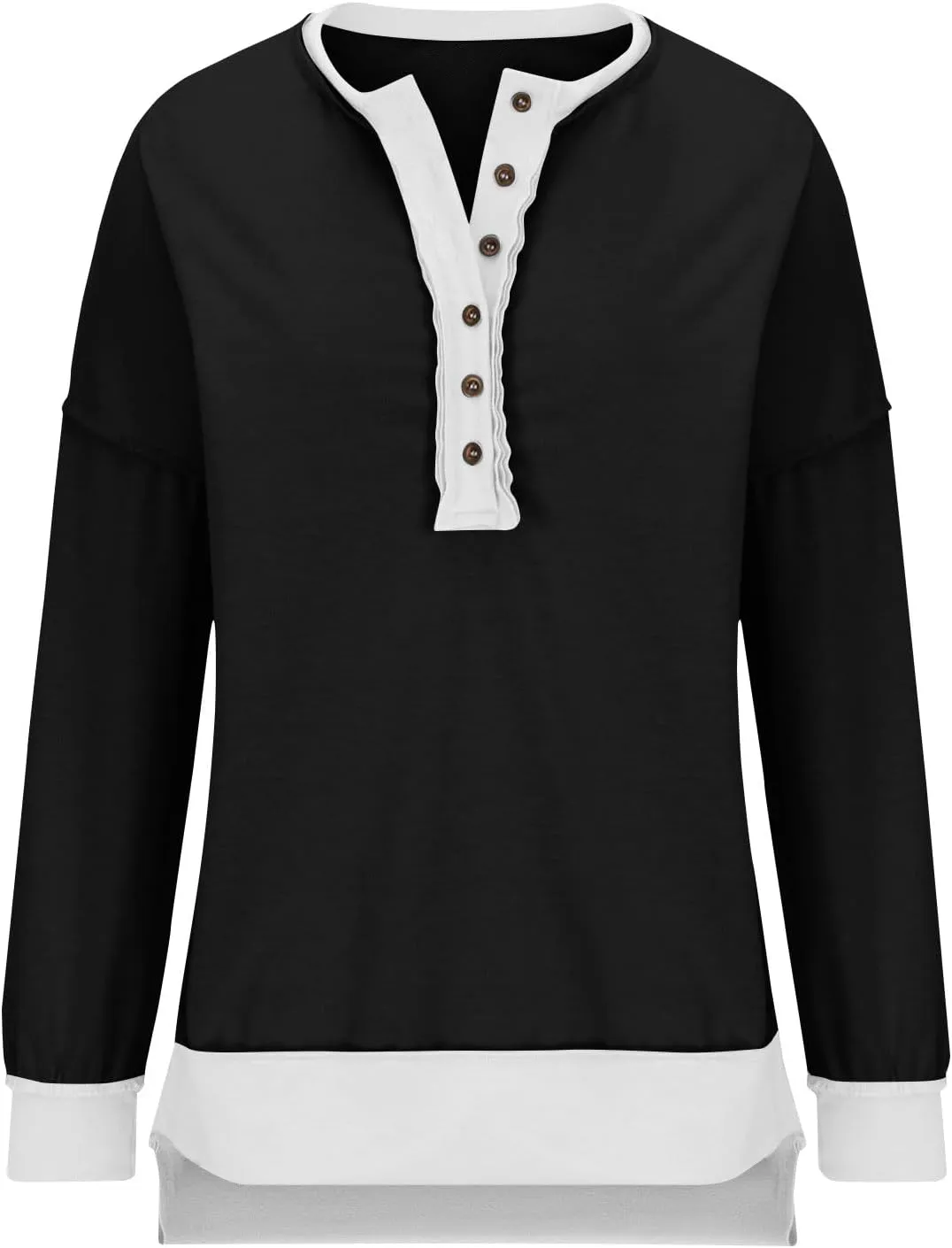 Hoodies for Women 2024 Fashion Fall Winter V Neck Button Down Long Sleeve Sweatshirt Casual Tops Going Out Clothes
