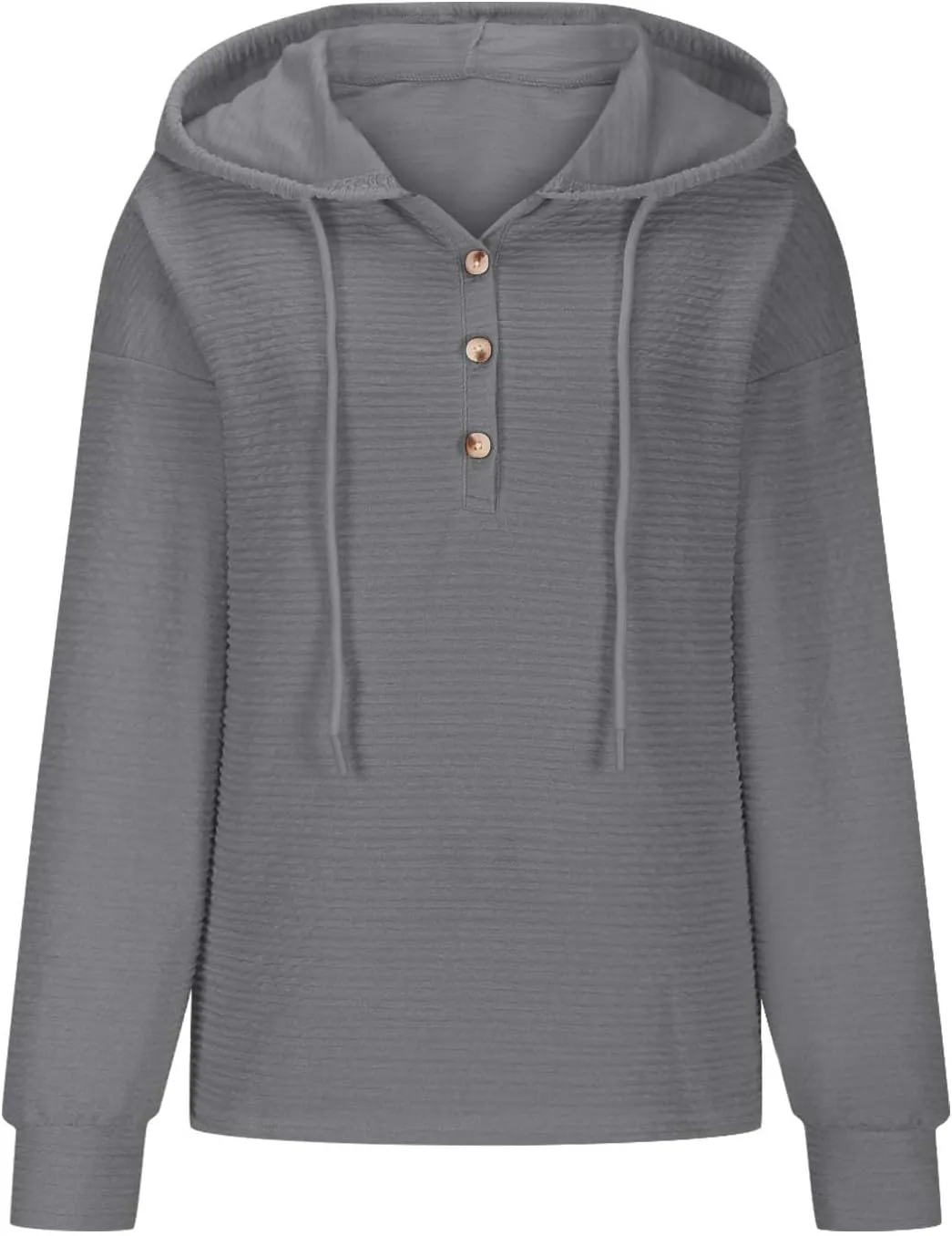 Hoodies for Women Oversized Sweatshirt Pullover Long Sleeve Tops V Neck Plain Color Shirt Sretchy Soft Fall Tops