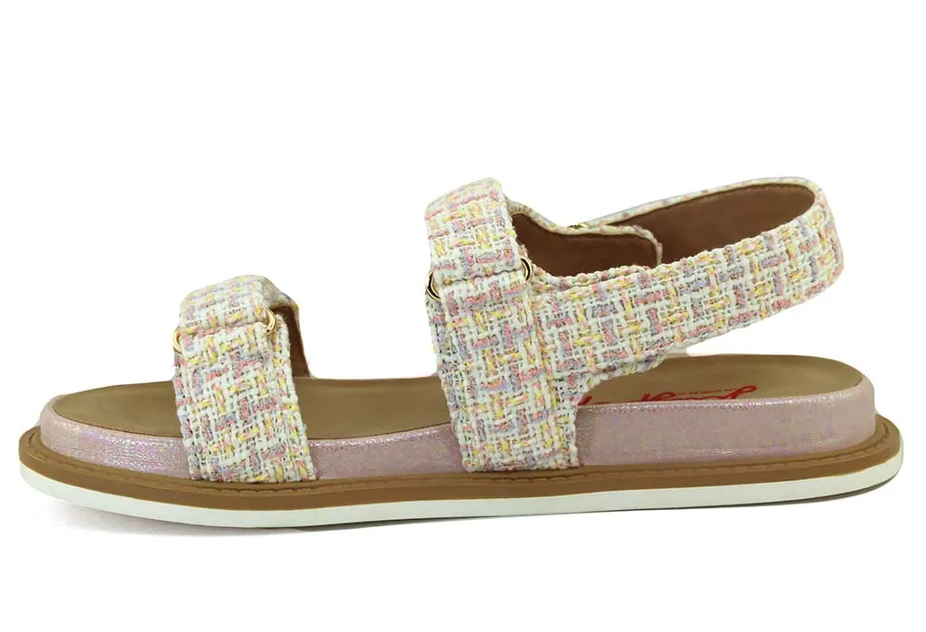 Jellypop Women's Marley Light Pink Multi Tweed