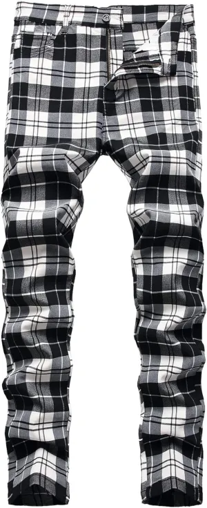 Keevoom Mens Stretch Skinny Flat-Front Fashion Style Comfy Solid Casual Slim Fit Business Dress Chinos Pants