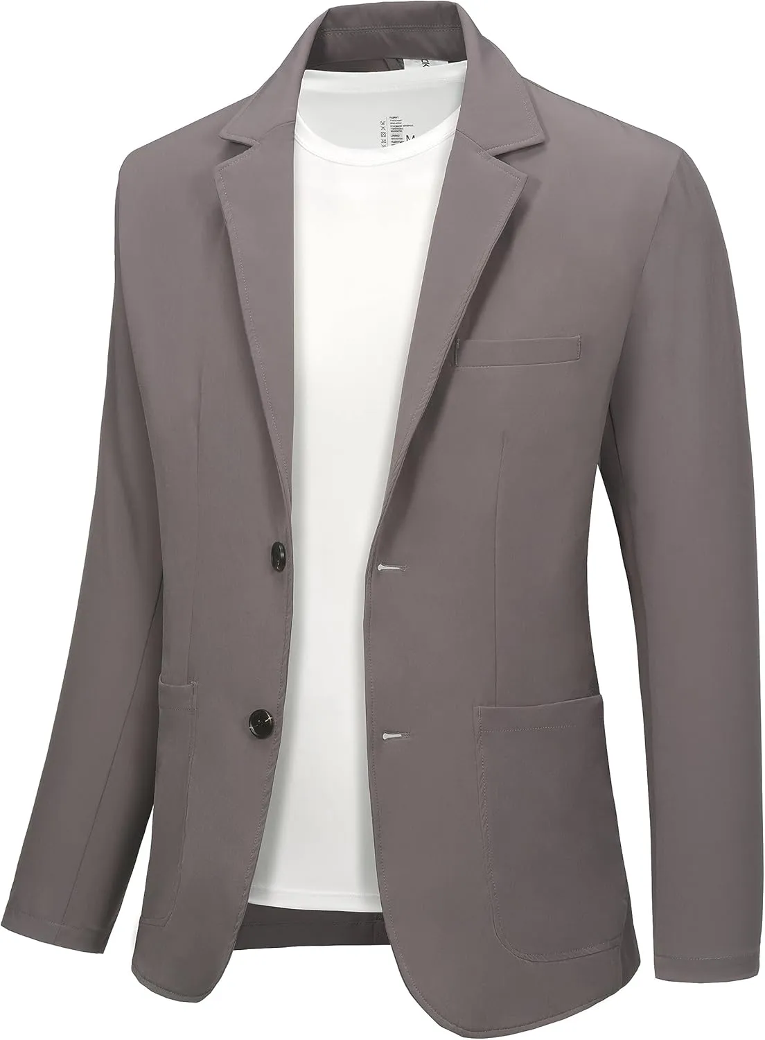 Little Donkey Andy Men's Blazer Jackets Business Casual Suit Lightweight Two Button Sport Coat
