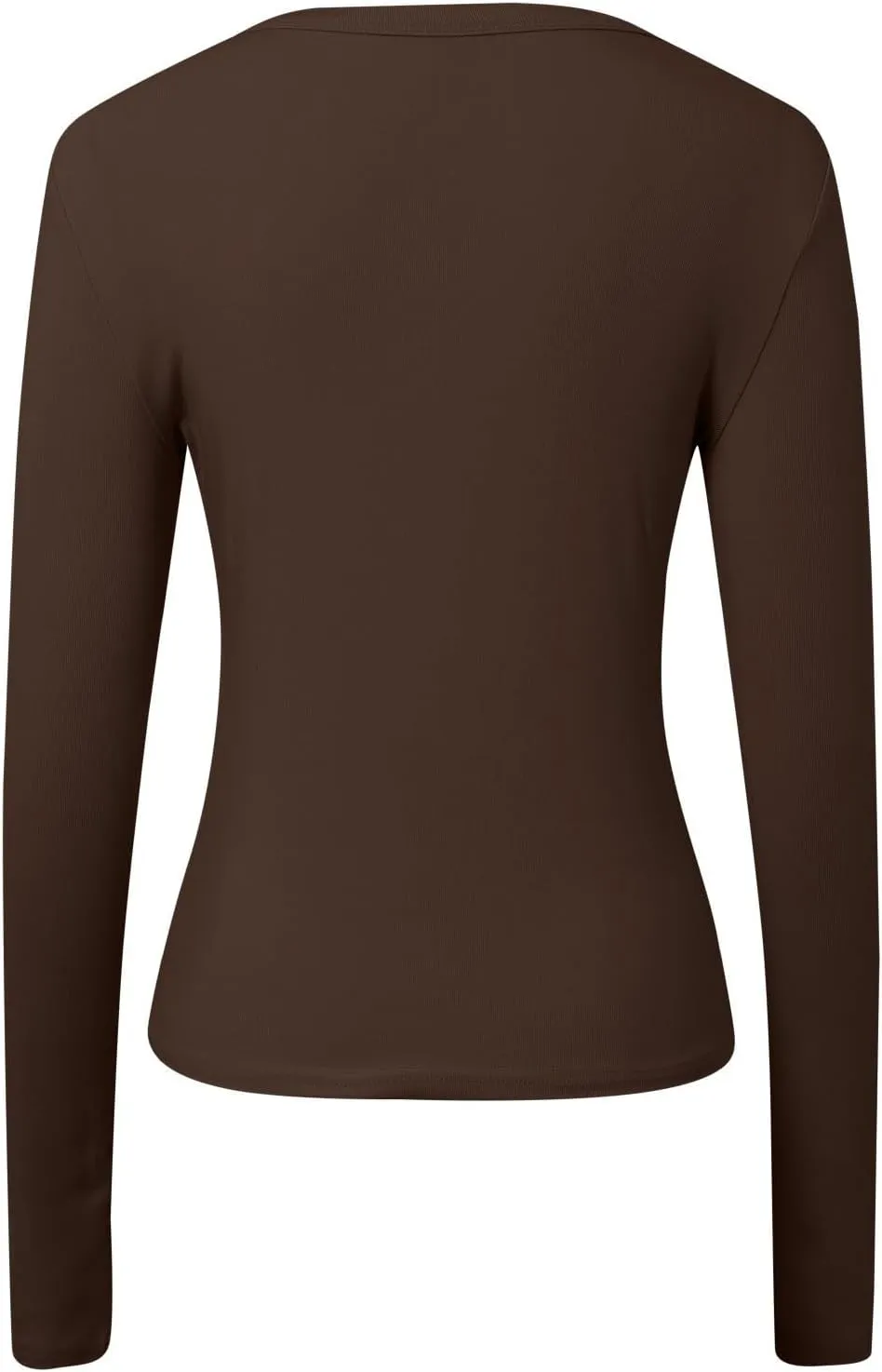 Long Sleeve Shirts for Women V Neck Basics Tops Lightweight Slim Fit Crop Top Base Layer Thermal Undershirts Fall