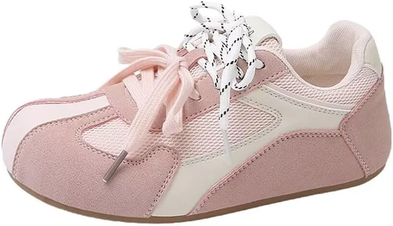 MAIITRIP Women's Memory Foam Sneakers,Lightweight Lace-Up Non-Slip Casual Shoes for Walking, Running,Tennis & Gym,Breathable Spring Athletic Footwear with Dressy Comfort for Travel, Everyday Wear