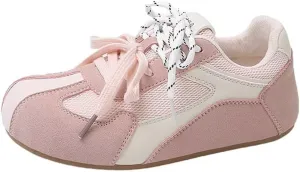 MAIITRIP Women's Memory Foam Sneakers,Lightweight Lace-Up Non-Slip Casual Shoes for Walking, Running,Tennis & Gym,Breathable Spring Athletic Footwear with Dressy Comfort for Travel, Everyday Wear