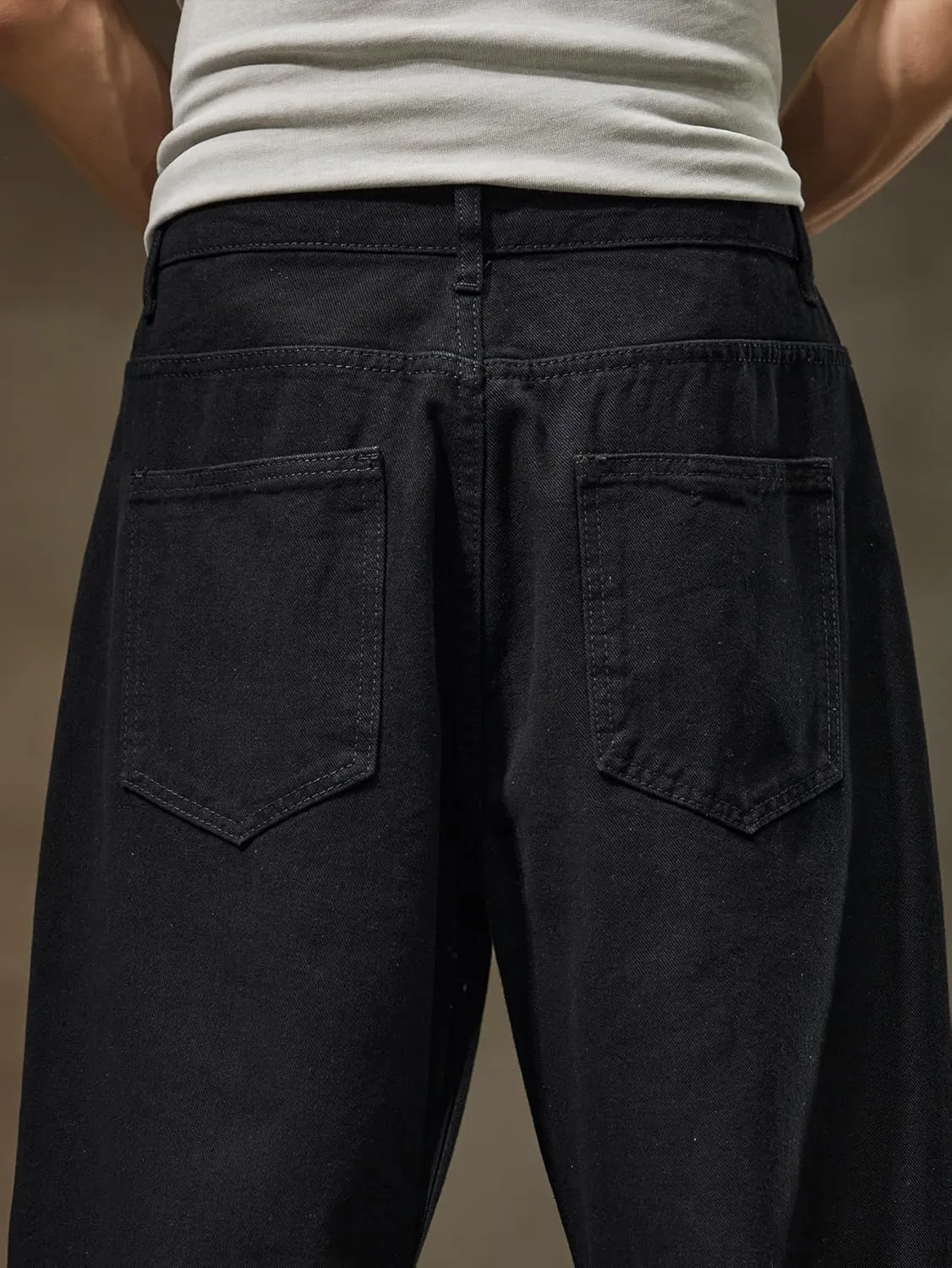 Men's Baggy Jeans Loose Fit Y2k Skater Denim Pants Straight Leg Hip Hop Trousers