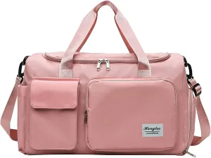 Mens Gym Bag with Shoes Compartment,28L Travel Duffel Bags,Waterproof Gym Duffle Bag for Sports Workout Travel Yoga