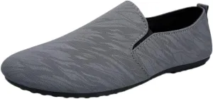 Men's Loafers Casual Shoes Comfort Lightweight Driving Shoes Travel Walking Shoes Slip on Fashion Office Shoes for Male Indoor Outdoor Grey