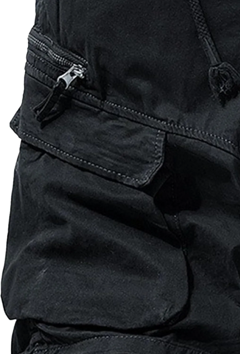 Men's Military Cargo Jean Trunk Outdoor Twill with Pockets Shorts Relaxed Fit Elastic Camo Short Pant
