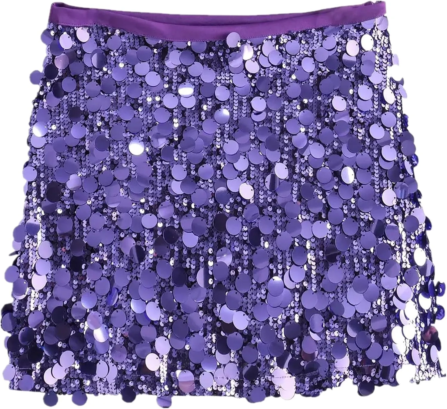 Mini Pleated Skirts for Women, Y2K High Waist Stretchy Tennis Skater A-Line Short Skirt with Shorts Underneath. Purple