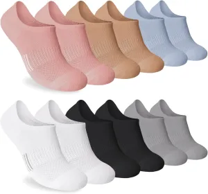 No Show Ankle Socks Cotton Thin,Non Slip Low Cut Socks For Women,Invisible Athletic Sock Running 6/8 Pairs