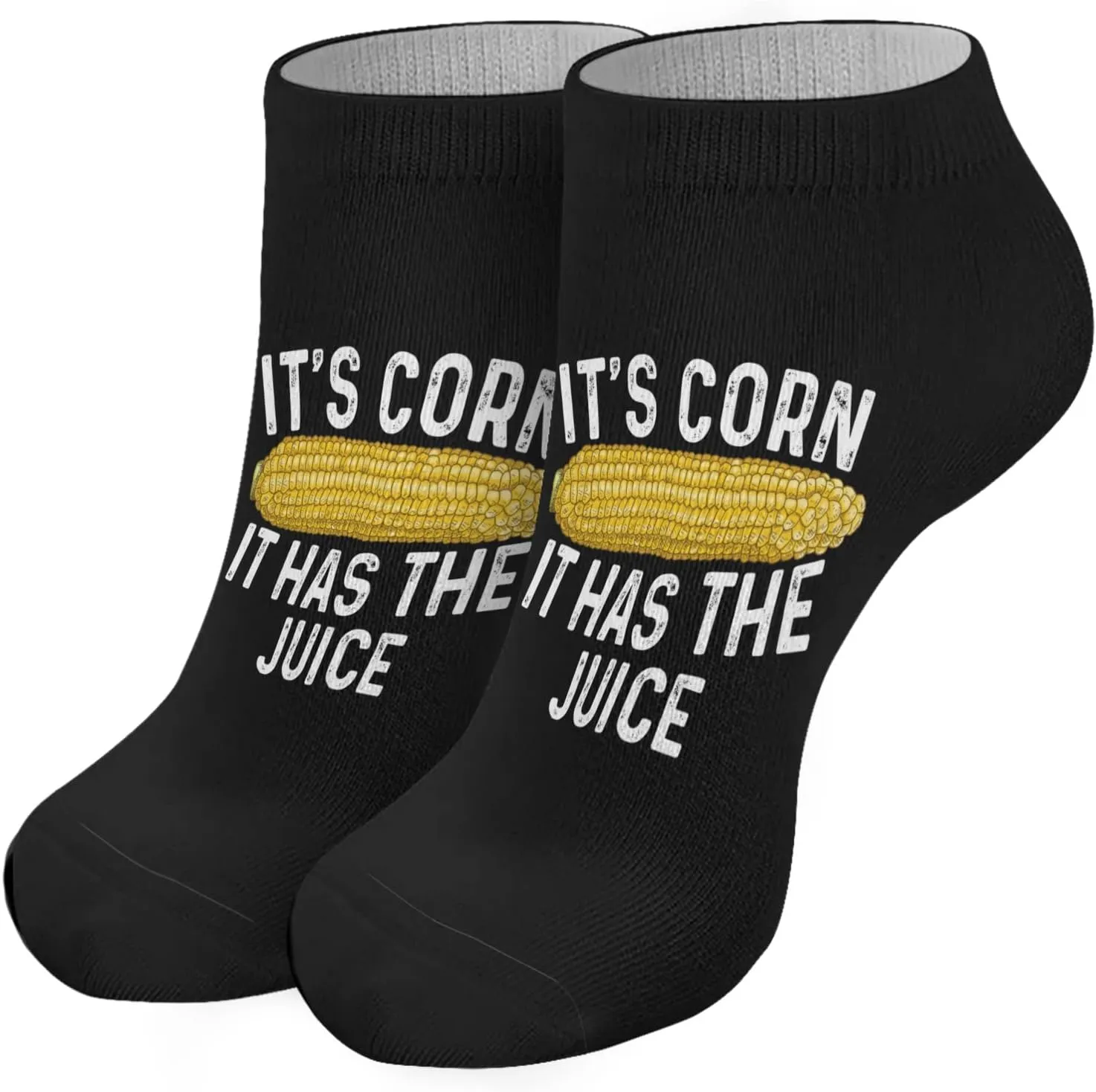 No Show Socks Womens corn Invisible Women's Socks Athletic Crew Socks Trendy it's corn it has the juice Socks