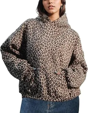 Oversized Leopard Print Hoodie Cheetah Print Hoodies Camo Hoodies Snake Hooded Y2k Graphic Hoodies