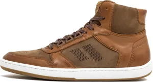 Piloti Driving Shoes for Men, Drift Mid Italian Nubuck Leather High Top Everyday Driving Sneaker