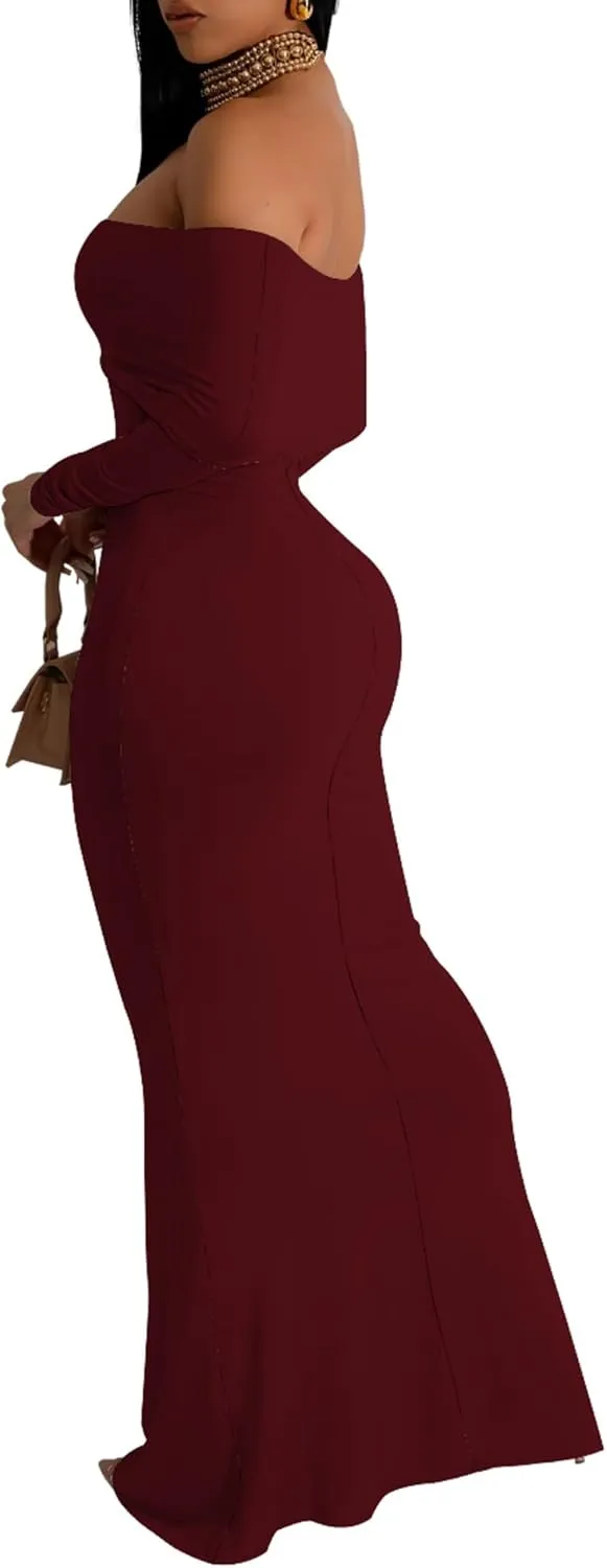 PinkPatty Summer Mini Dress for Women Off Shoulder Ruffled Bodycon Dresses Short Beach Sundress