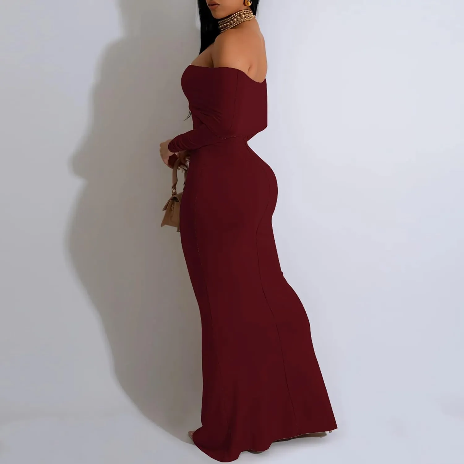 PinkPatty Summer Mini Dress for Women Off Shoulder Ruffled Bodycon Dresses Short Beach Sundress