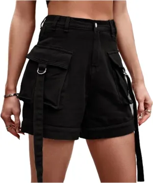 POHADON Jean Shorts for Women 2025 Trendy Y2k Jorts High Waisted Utility Summer Cargo Denim Shorts with Pockets