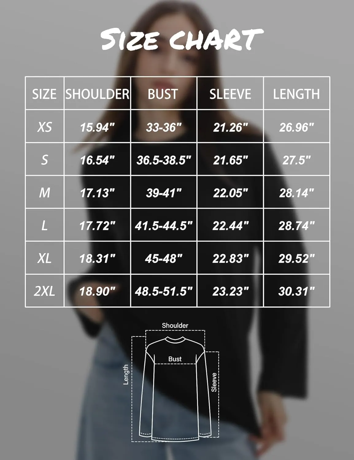 PUMIEY Women's Oversized Long Sleeve T Shirts Crew Neck Loose Fit Tops Casual Basic Tee Mirror Collection