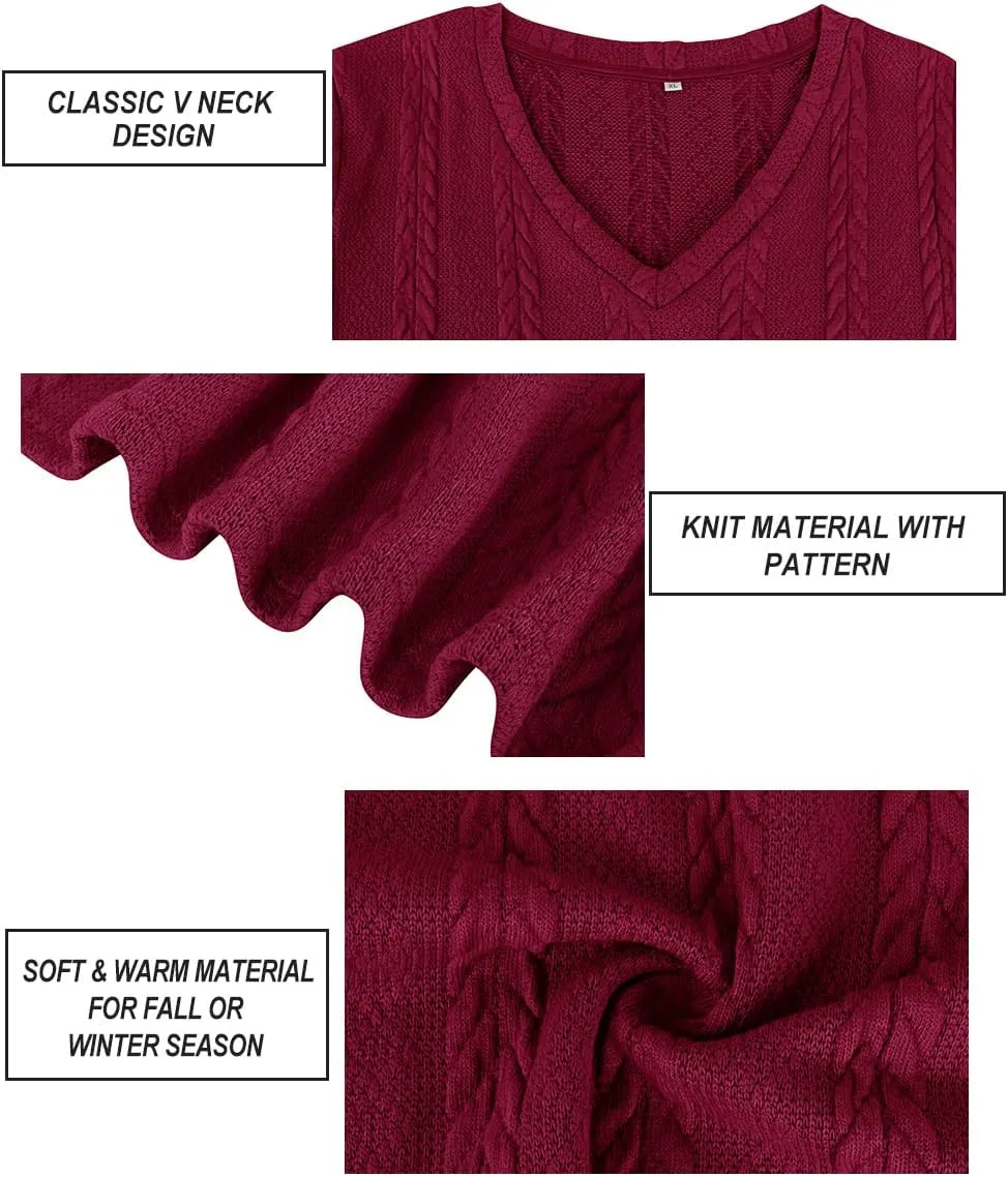 RITERA Plus Size Sweaters for Women Long Sleeve V Neck Cable Sweatershirts Fall Pullover Knitted Tops Oversize XL-5XL 14W-28W